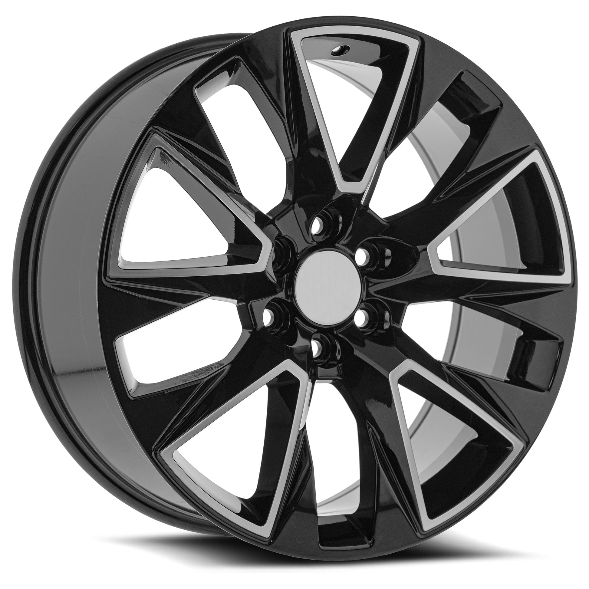O.E. REVOLUTION C-14 22X9 28 6X139.7 GLOSS BLACK & MACHINED