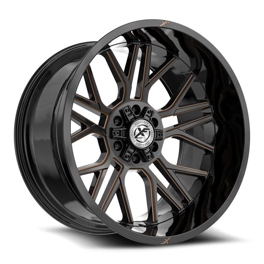 XF Off-Road XF-235 20x10 -12 6x135/6x139.7 Gloss Black & Bronze Milled XF-235201061351397-12GBZM