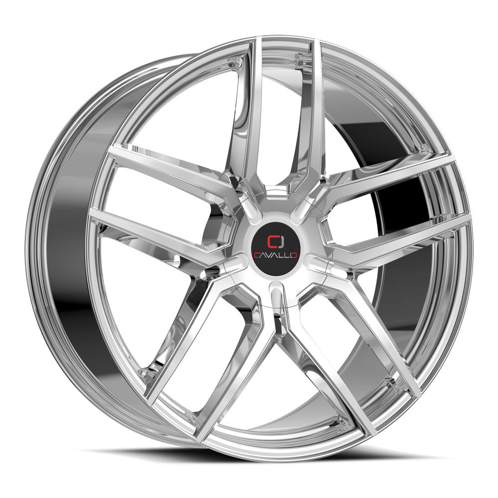Cavallo CLV-55 22x9.5 15 5x115/5x120 Nano Chrome CLV-5522955115120+15NC