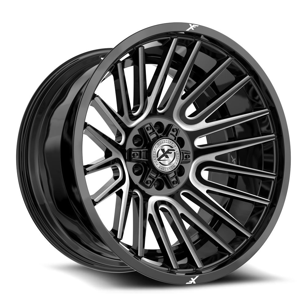 XF Off-Road XF-234 24x14 -76 6x135/6x139.7 Gloss Black & Milled XF-234241461351397-76GBM