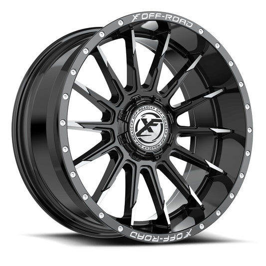 XF Off-Road XF-247 20x9 0 6x135/6x139.7 Gloss Black & Machined XF-2472090570BM-V