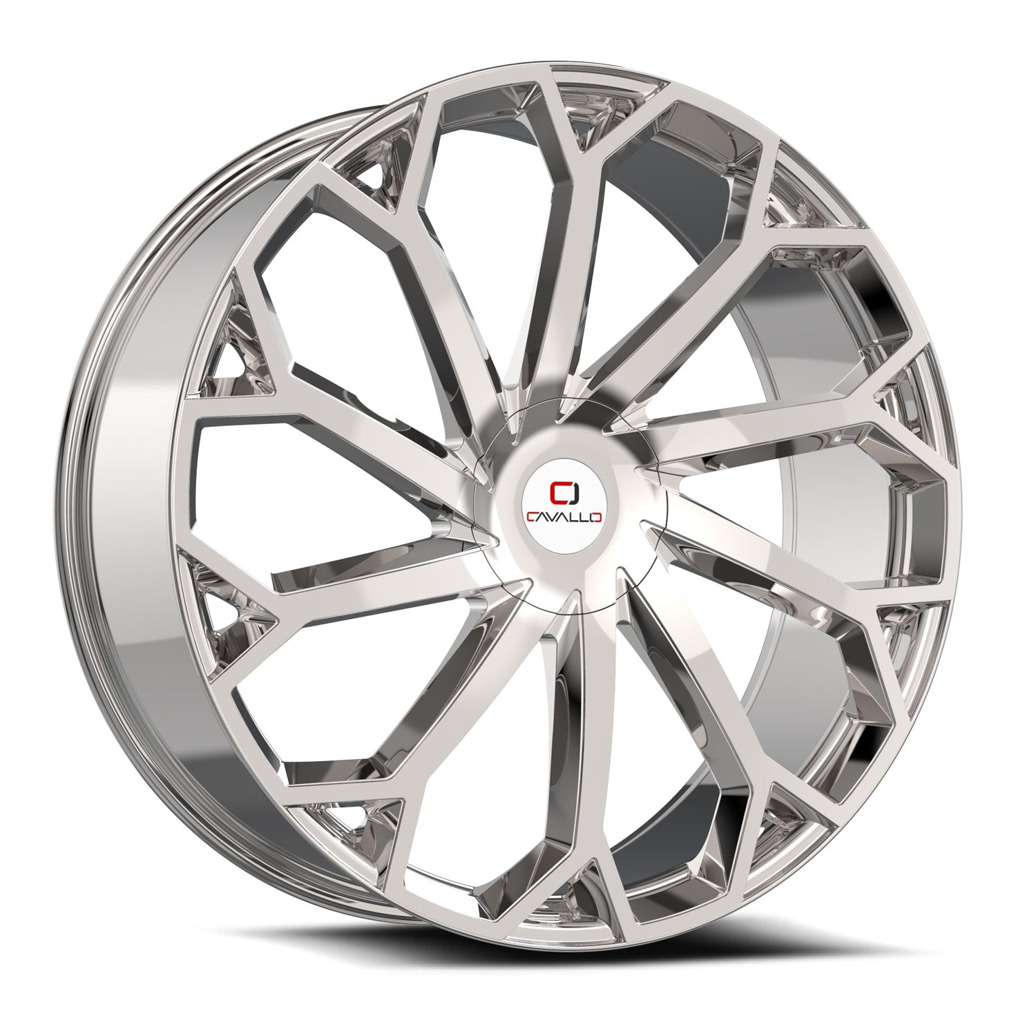 Cavallo CLV-51 22x9.5 25 6x135/6x139.7 Nano Chrome CLV-51229561351397+25NC