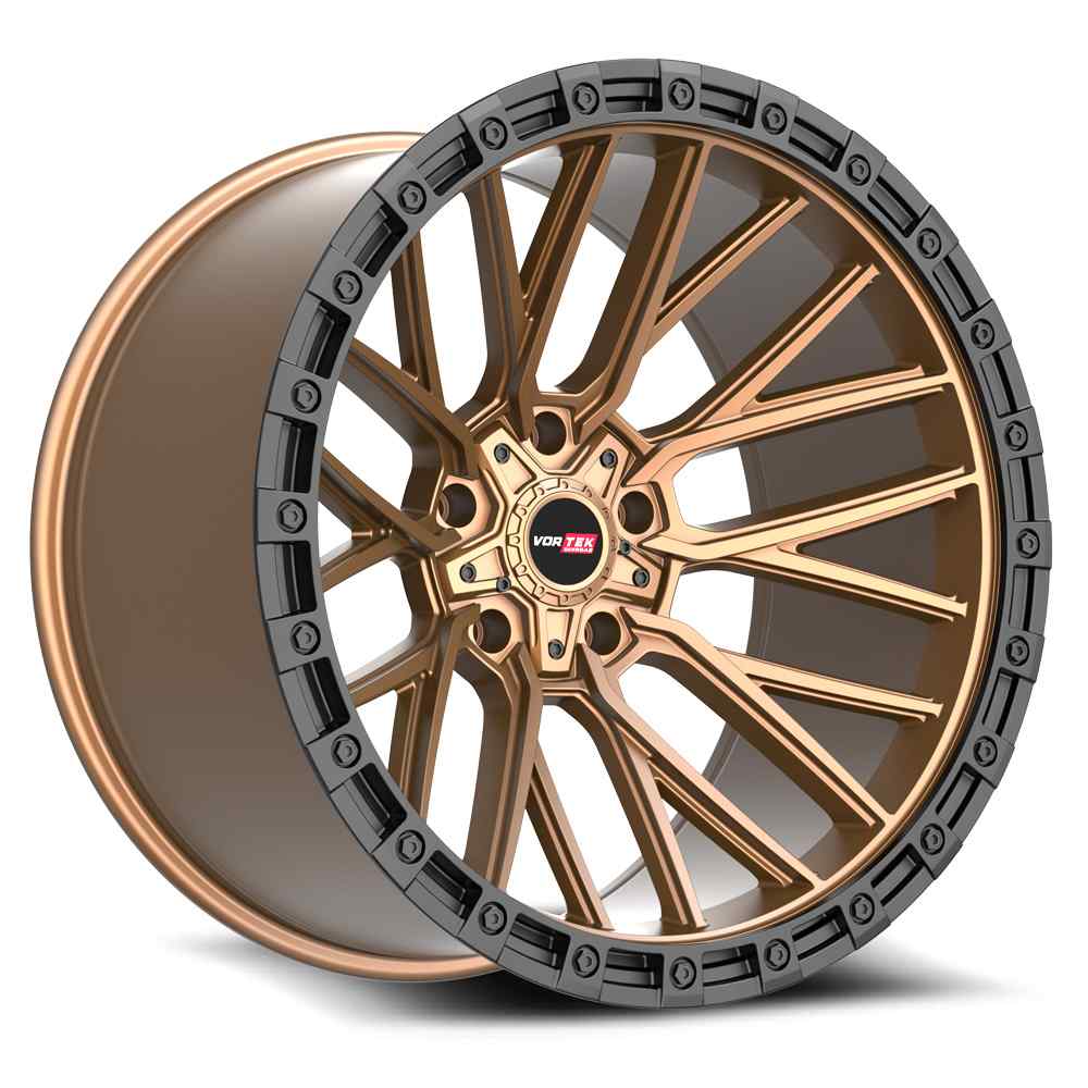 Vortek VRT-608 22x12 -44 5x127/5x139.7 Matte Bronze With Black Bead Ring 608221243-44MZBR