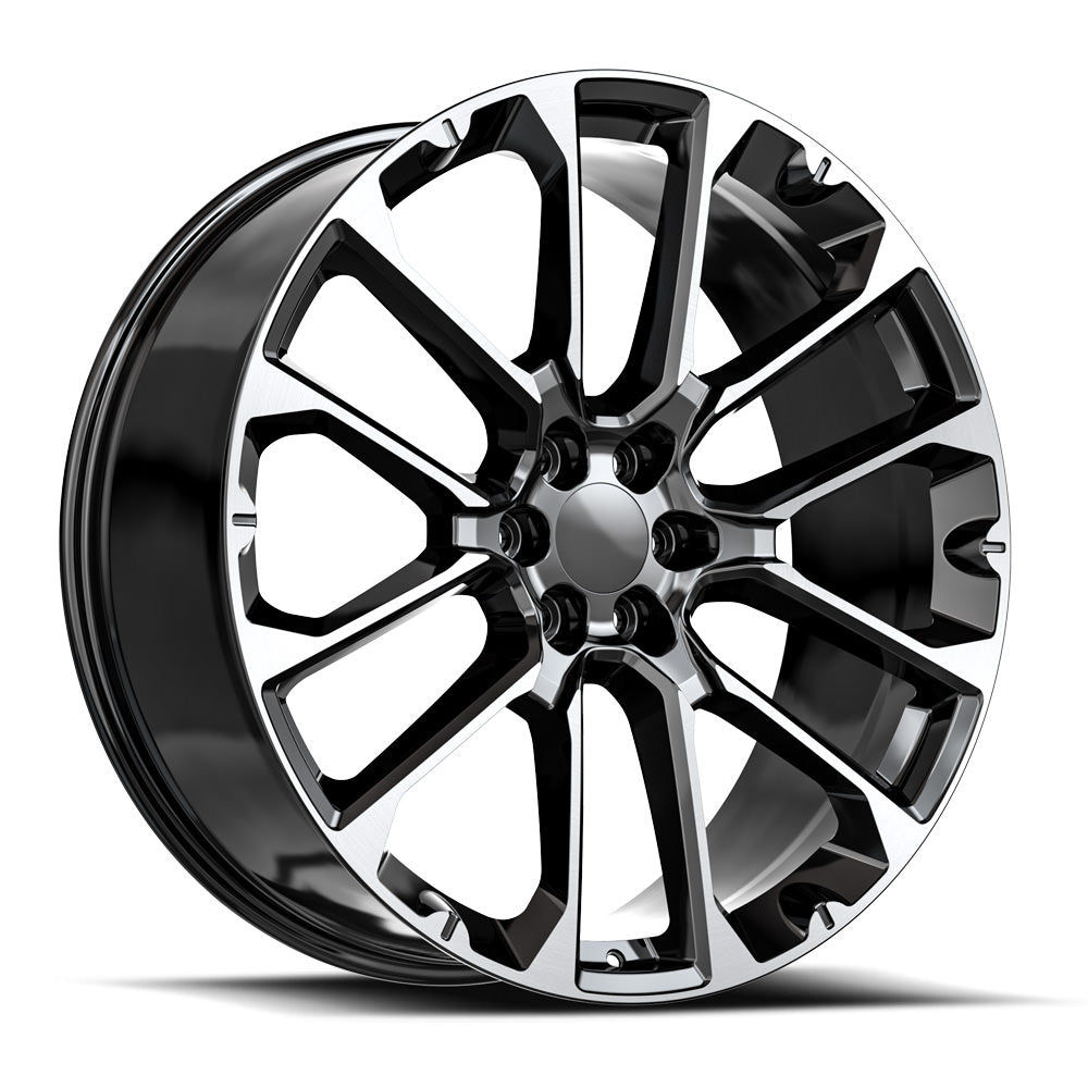 O.E. REVOLUTION G-40 22X9 31 6X139.7 GLOSS BLACK & MACHINED