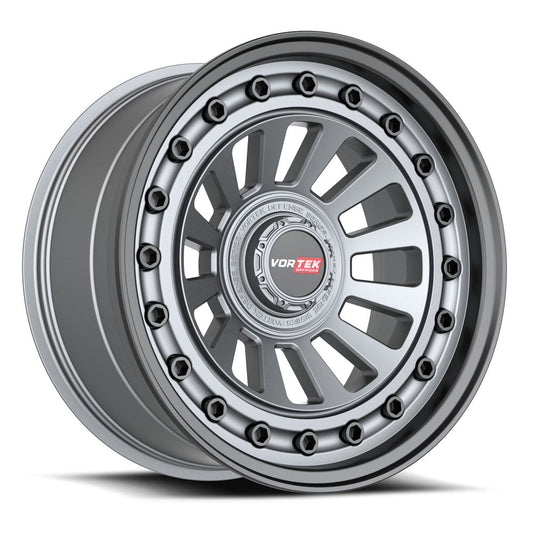 Vortek VRD-702 20x9.5 0 Blank 5x/6x Matte GunMetal With Black Bolts & Lip 70220955X6XBL0MGMBL
