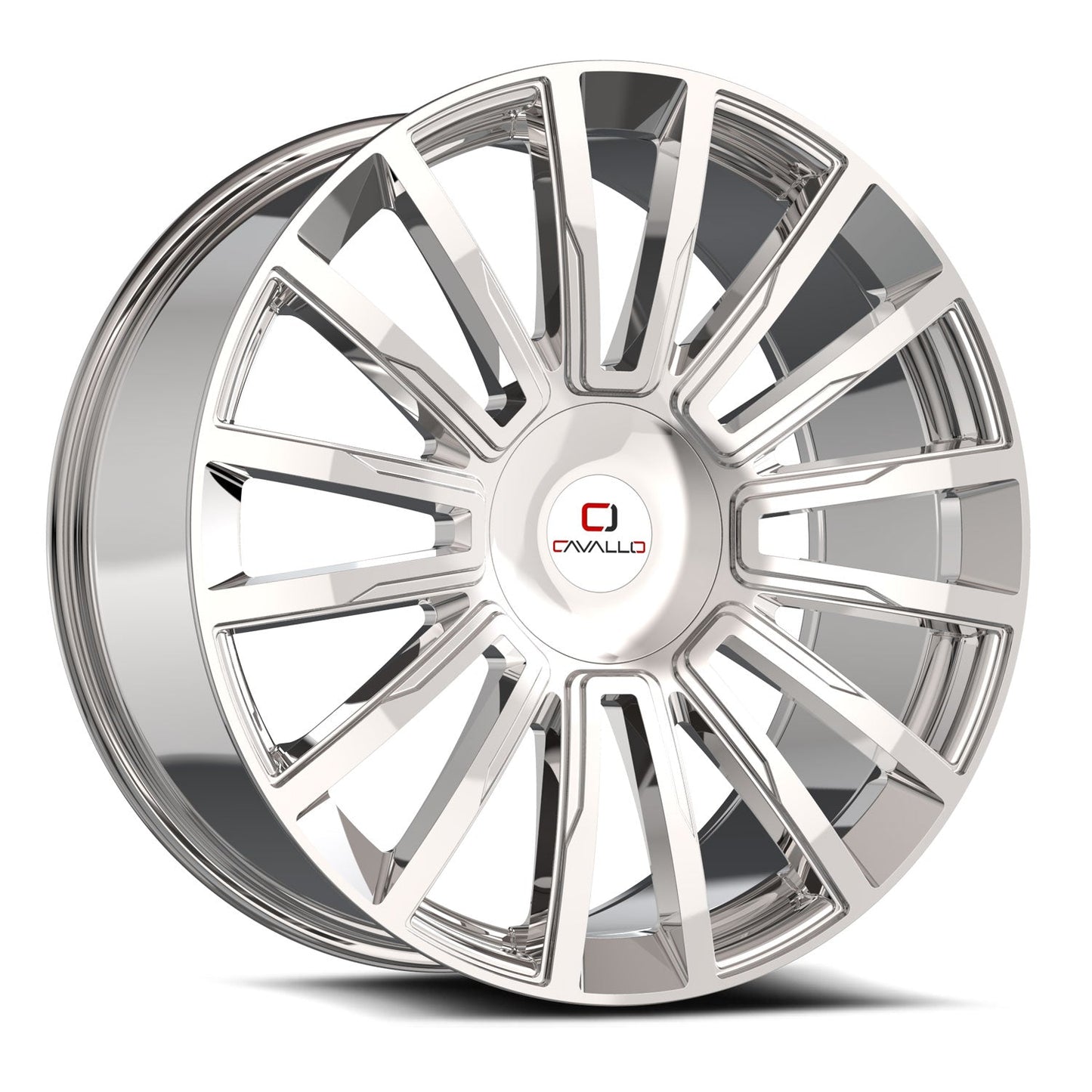 Cavallo CLV-47 22x9.5 15 Blank 5x/6x Nano Chrome CLV-472295BLANK+15NC