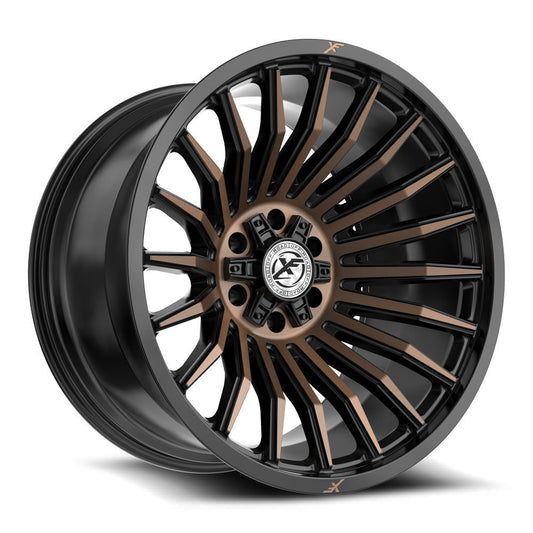 XF Off-Road XF-231 17x9 0 5x127/5x139.7 Satin Black & Bronze Machined Double Dark Tint XF-2311790430SBMZDT