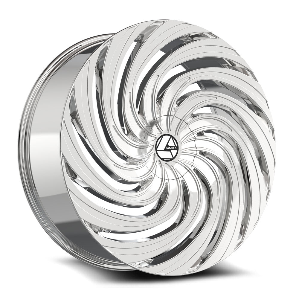 Azara AZA-535 22x9.5 15 Blank 5x/6x Nano Chrome AZA-5352295BL15NC