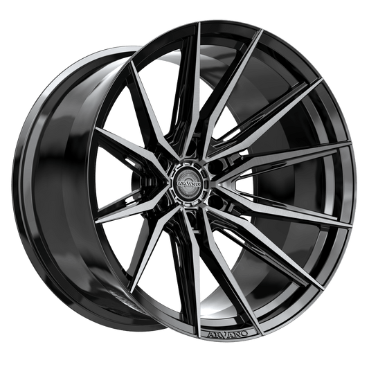 Arvano ART-3 20x10 -18 6x139.7 Gloss Black & Brushed Double Dark Tint ART-3B201050-18GBUDT