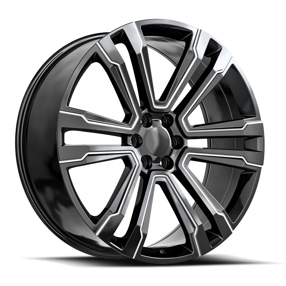 O.E. REVOLUTION G-10 24X10 31 6X139.7 GLOSS BLACK & MILLED