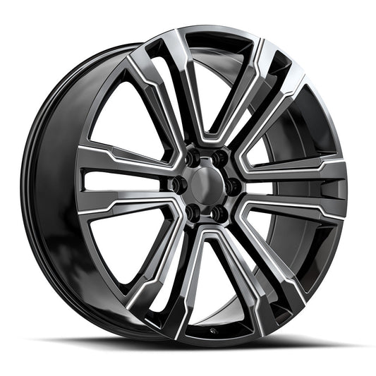 O.E. REVOLUTION G-10 24X10 31 6X139.7 GLOSS BLACK & MILLED