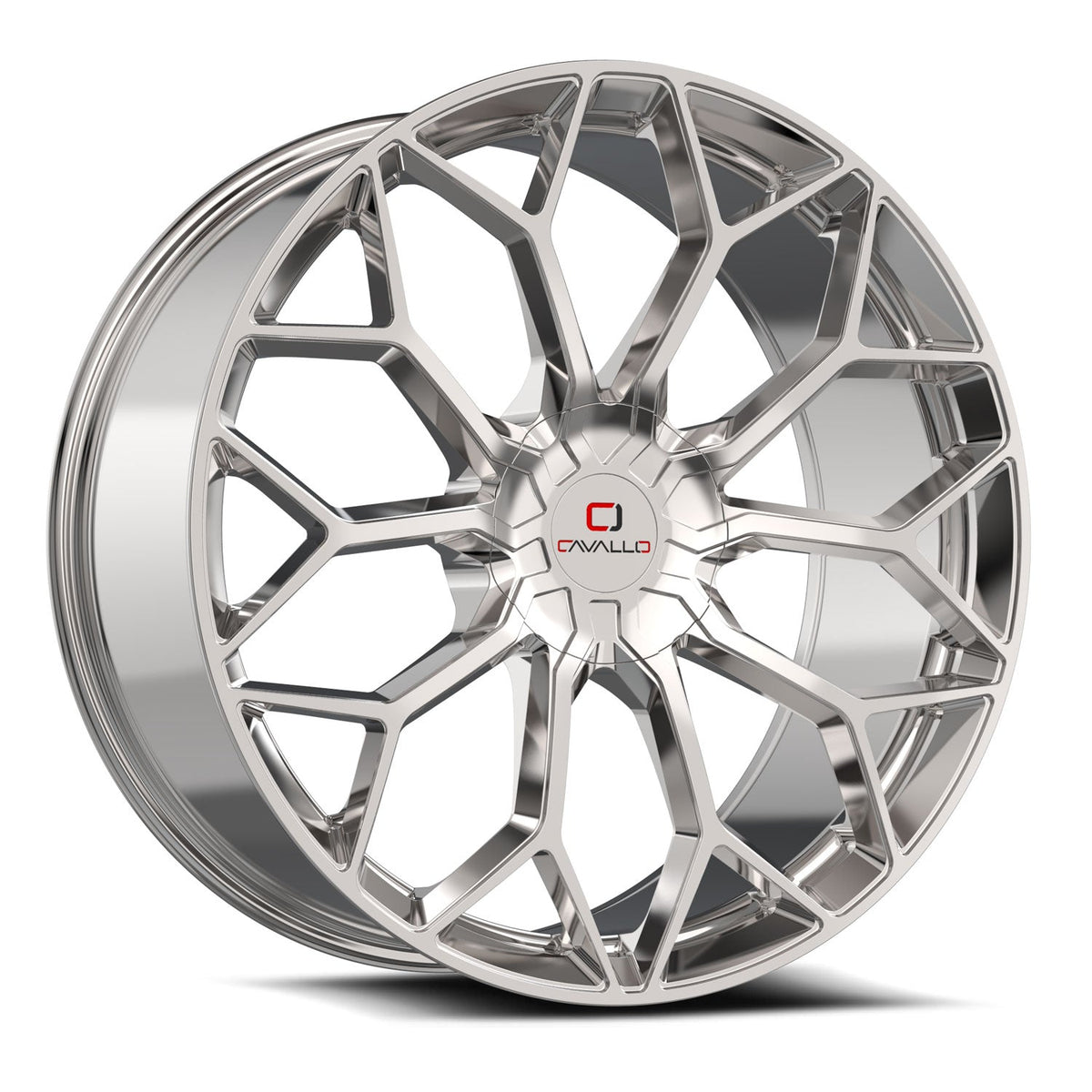 Cavallo CLV-44 22x9.5 25 6x135/6x139.7 Nano Chrome CLV-44229561351397+25NC