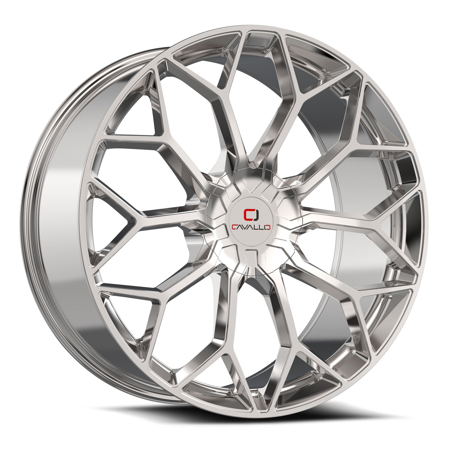 Cavallo CLV-44 22x9.5 25 6x135/6x139.7 Nano Chrome CLV-44229561351397+25NC