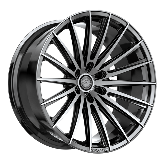 Arvano ART-2 20x9 12 6x135 Gloss Black & Brushed Double Dark Tint ART-2A2094912GBUDT