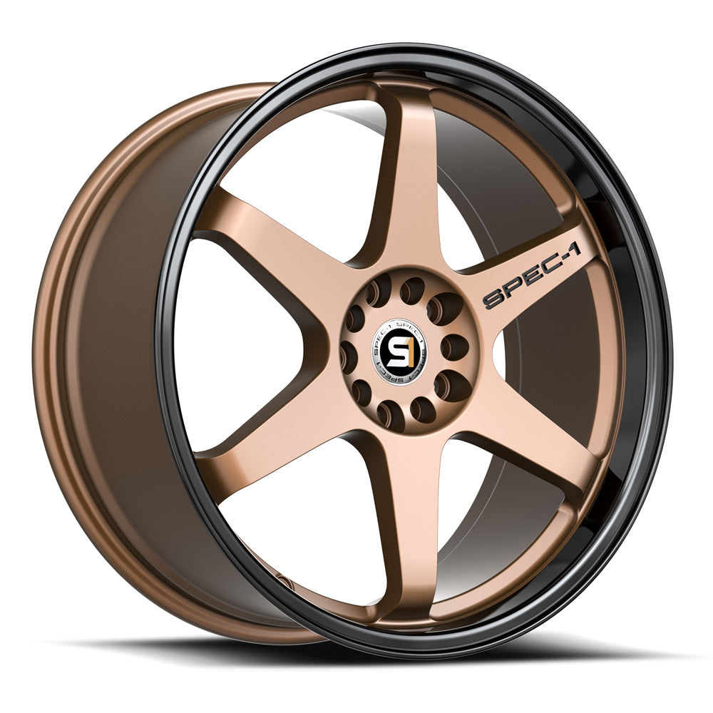 Spec-1 SPT-33 18x10.5 -8 Blank 4x/5x Matte Bronze & Black Lip SPT-3318105BL-8MZBL