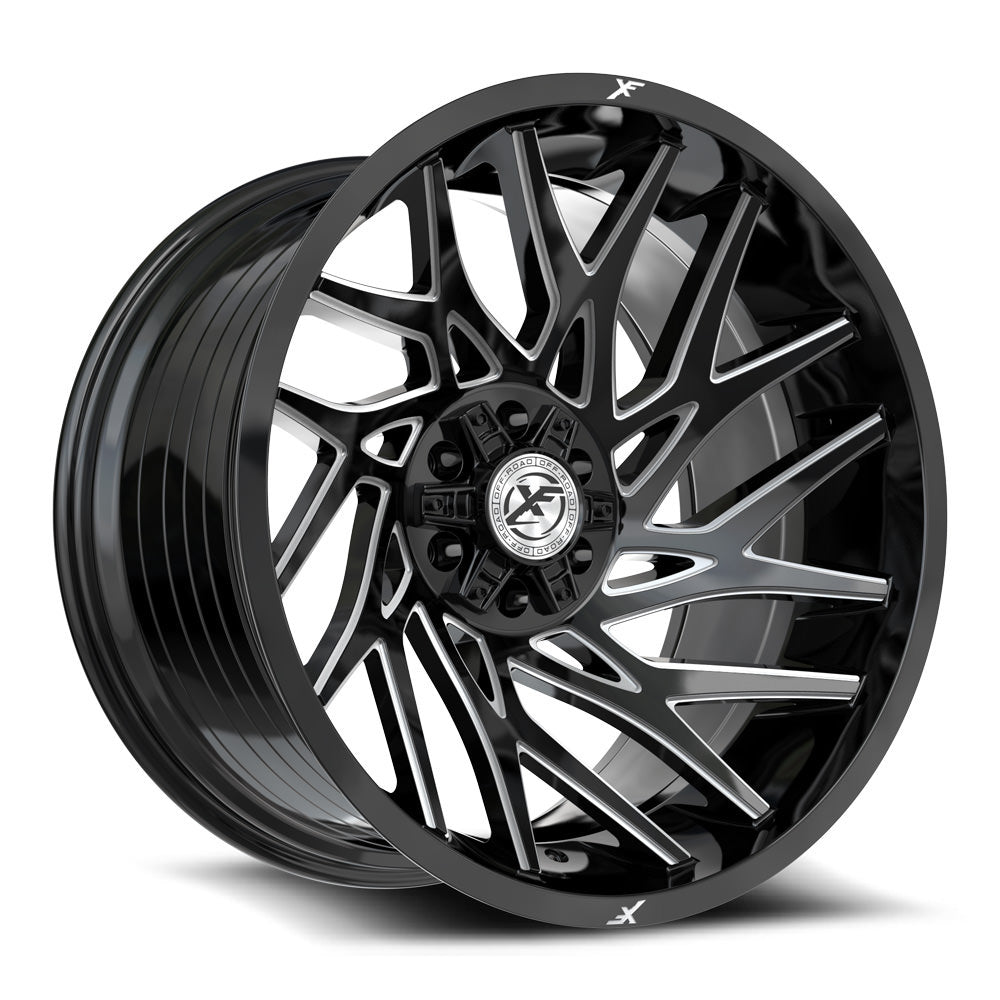 XF Off-Road XF-229 20x9 0 5x127/5x139.7 Gloss Black & Milled XF-229209051271397+0GBM