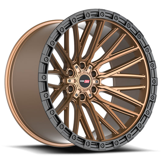 Vortek VRT-608 20x12 -44 6x135/6x139.7 Matte Bronze With Black Bead Ring 608201257-44MZBR