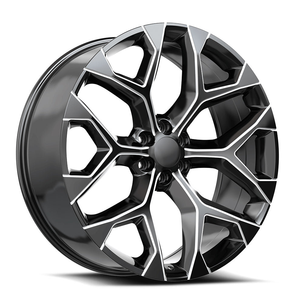 O.E. REVOLUTION G-09 22X9 24 6X139.7 GLOSS BLACK & MILLED