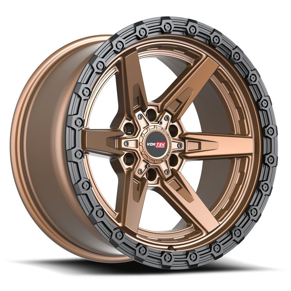 Vortek VRT-602 18x9 12 6x135/6x139.7 Matte Bronze With Black Bead Ring 6021895712MZBR