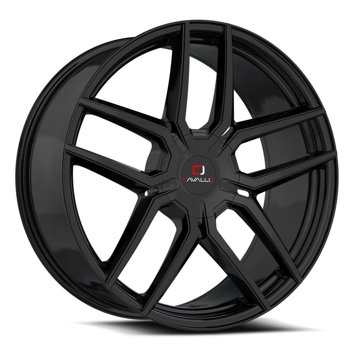 CAVALLO CLV-55 22X9.5 15 5X115/5X120 GLOSS BLACK