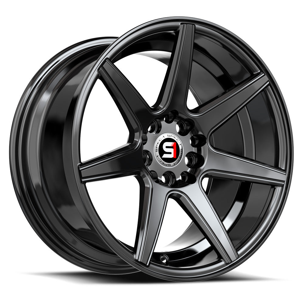 Spec-1 SP-73 17x7.5 42 5x112/5x114.3 Gloss Black SP-7317753642GB