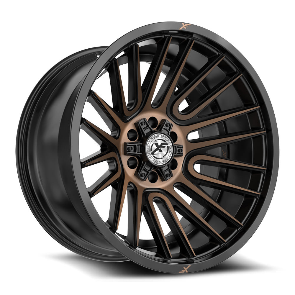 XF Off-Road XF-234 17x9 0 6x135/6x139.7 Satin Black & Bronze Machined Double Dark Tint XF-2341790570SBMZDT