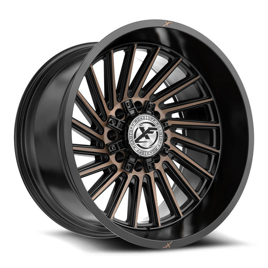 XF Off-Road XF-239 20x9 12 8x165.1/8x170 Satin Black & Bronze Machined Double Dark Tint XF-239209081651170+12SBMZDT