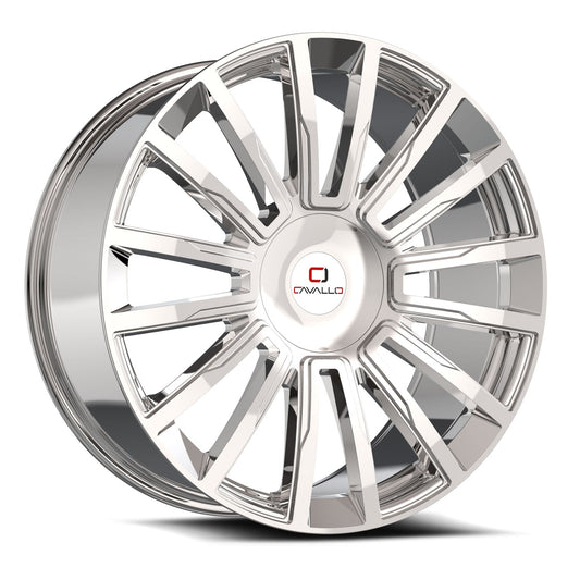 Cavallo CLV-47 20x8.5 35 5x112/5x114.3 Nano Chrome CLV-47208551121143+35NC