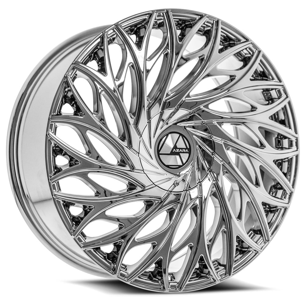 Azara AZA-525 22x9.5 15 Blank 5x/6x Nano Chrome AZA-5252295BL15NC