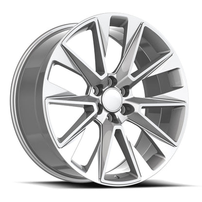 O.E. REVOLUTION C-14 22X9 28 6X139.7 SILVER & MACHINED