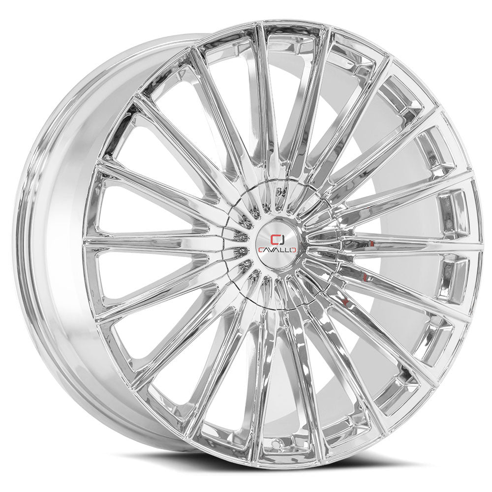 Cavallo CLV-34 22x9.5 15 5x115/5x120 Nano Chrome CLV-3422955115120+15NC