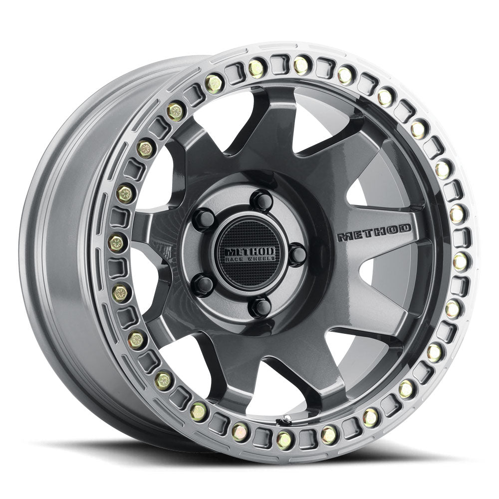 Method 108 17x9 5x127 (5x5) -44mm Beadlock Gloss Titanium MR10879050844B