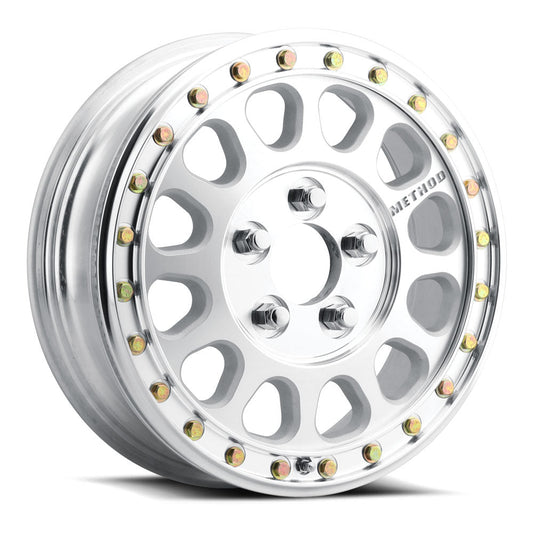 Method 401-R 15x5 4x136 43mm UTV Beadlock High Offset Machined - Raw MR40155047346B2