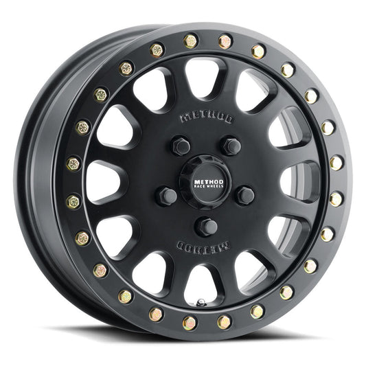 Method 401 15x6 5x114.3 (5x4.5) 49mm UTV Beadlock Matte Black MR40156012551B