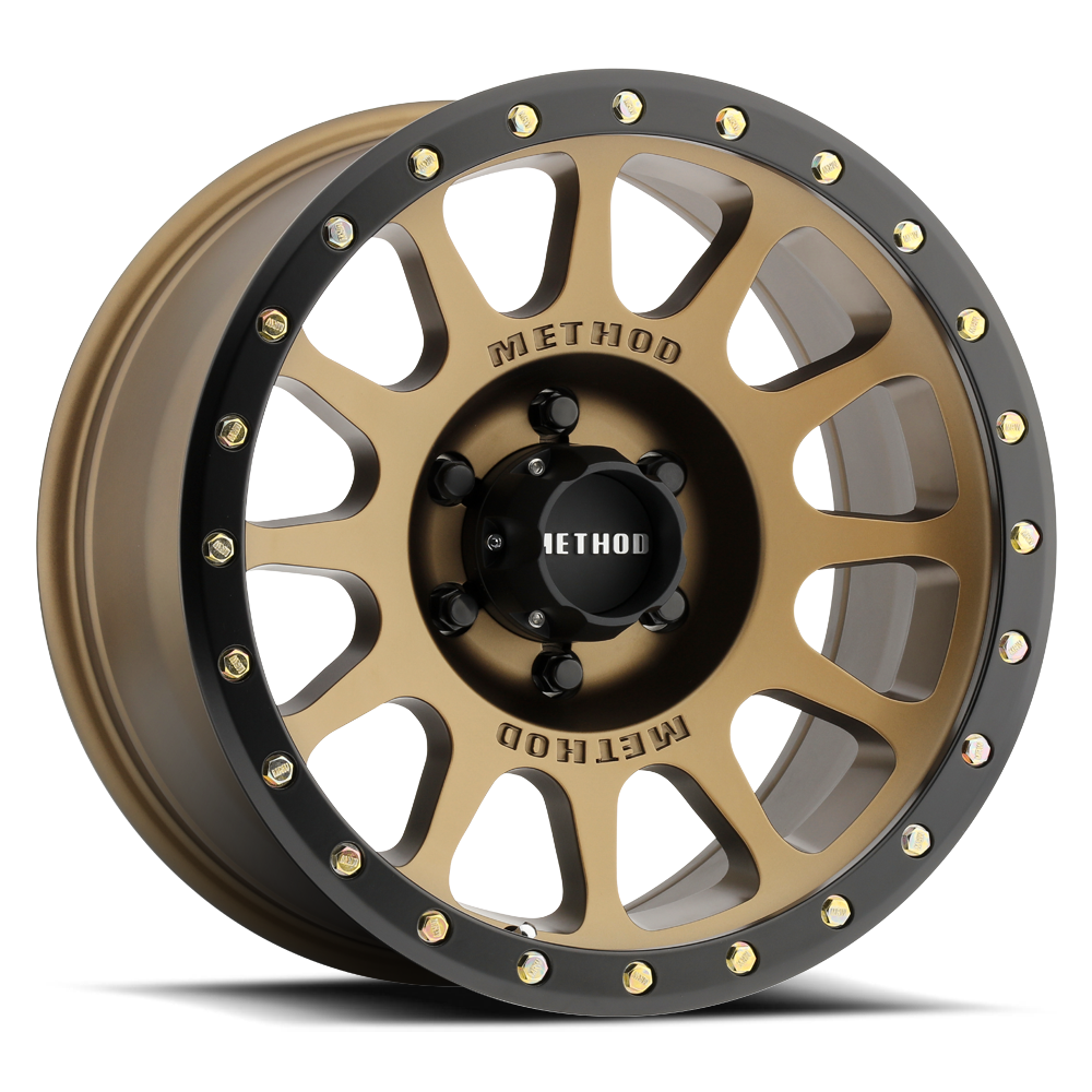 Method 305 16x8 6x139.7 (6x5.5) 0mm NV Method Bronze - Matte Black Lip MR30568060900