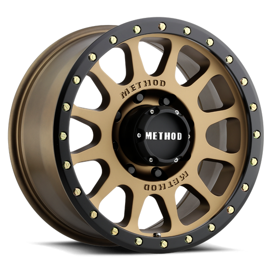 Method 305 17x8.5 8x165.1 (8x6.5) 0mm NV Method Bronze - Matte Black Lip MR30578580900