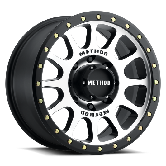 Method 305 17x8.5 8x165.1 (8x6.5) 0mm NV Machined - Matte Black Lip MR30578580300
