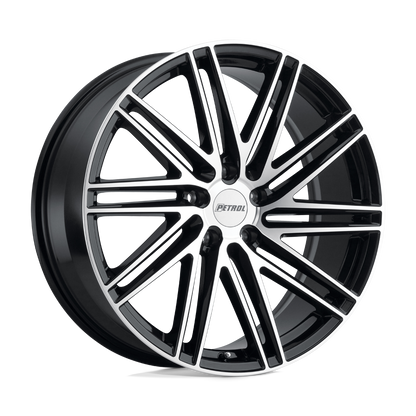 Petrol P1C 18X8 35 5X120/5X4.72 GLOSS BLACK W/ MACHINED FACE
