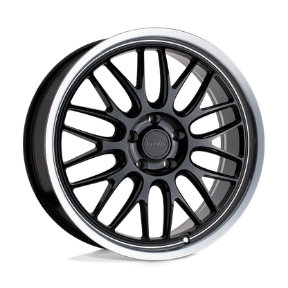 Petrol P4C 18X8 40 5X105/5X105 GLOSS BLACK W/ MACHINED CUT LIP