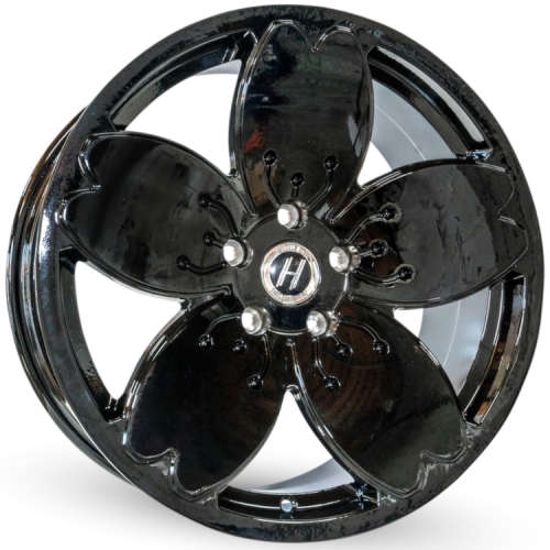 HERITAGE SAKURA MONOC 18X8.5 ET +35 BOLT PATTERN 5X100 GLOSS BLACK