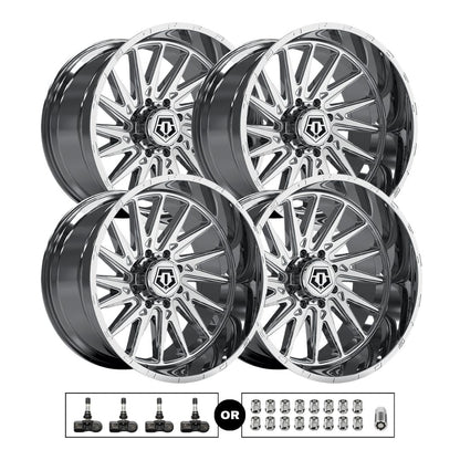 TIS 547C 20x10 -25 6x139.7 4pcs | Fits GMC Sierra 1500 | Free TPMS Sensors or Lug Nuts