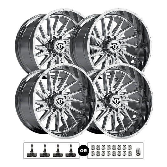 TIS 547C 20x10 -25 6x139.7 4pcs | Fits Toyota Tundra | Free TPMS Sensors or Lug Nuts