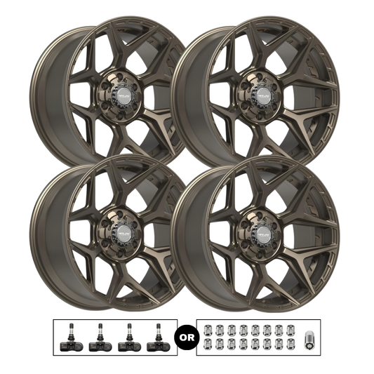 4Play 4P06 20x10 6x139.7 Bronze 4pcs | Fits RAM 1500 | Free TPMS Sensors or Lug Nuts