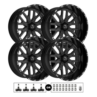 TIS 560BM 20x10 -25 6x139.7 4pcs | Fits GMC Sierra 1500 | Free TPMS Sensors or Lug Nuts