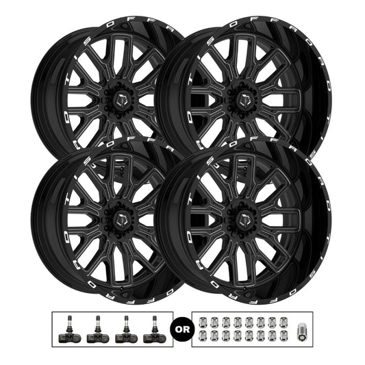 TIS 560BM 20x10 -25 6x139.7 4pcs | Fits Toyota Tundra | Free TPMS Sensors or Lug Nuts