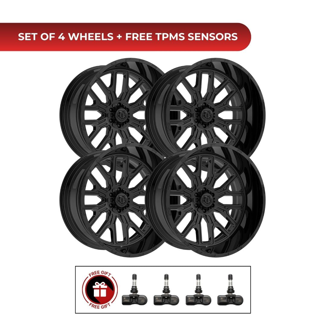 TIS 560B 20x10 -25 6x139.7 4pcs | Fits Toyota Tundra | Free TPMS Sensors or Lug Nuts