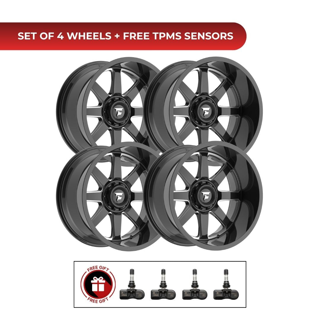 Fittipaldi Offroad FA16BM 20x10 6x139.7 4pcs | Fits RAM 1500 | Free TPMS Sensors or Lug Nuts