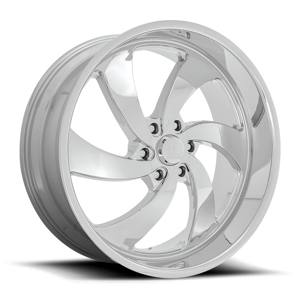 US MAG 1PC U132 DESPERADO 24X9 25 6X139.7 CHROME C-BORE 78.1