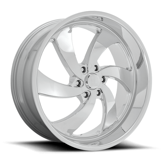 US MAG 1PC U132 DESPERADO 24X10 25 6X139.7 CHROME C-BORE 78.1