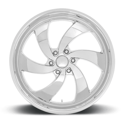 US MAG 1PC U132 DESPERADO 24X9 25 6X139.7 CHROME C-BORE 78.1